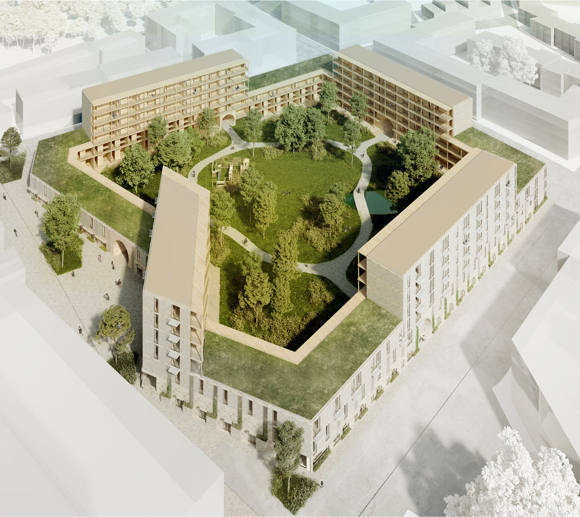 Render Bird-view square Render Bird-view square