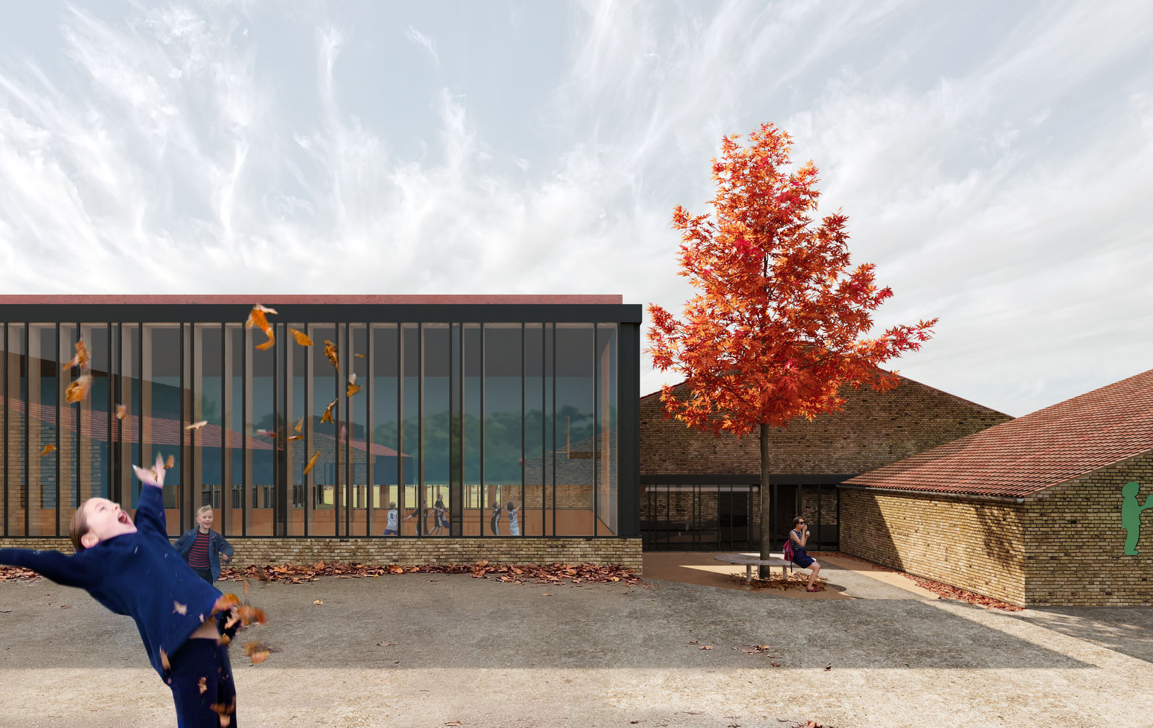 Gladsaxe School render Gladsaxe School render
